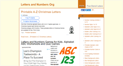 Desktop Screenshot of lettersandnumbers.org