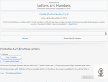 Tablet Screenshot of lettersandnumbers.org